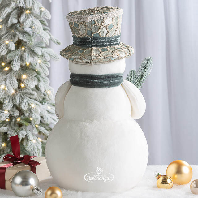 Новогодняя фигура Снеговик Флурри - Раффината 38 см Winter Deco