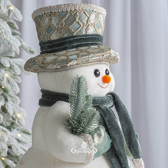 Новогодняя фигура Снеговик Флурри - Раффината 38 см Winter Deco