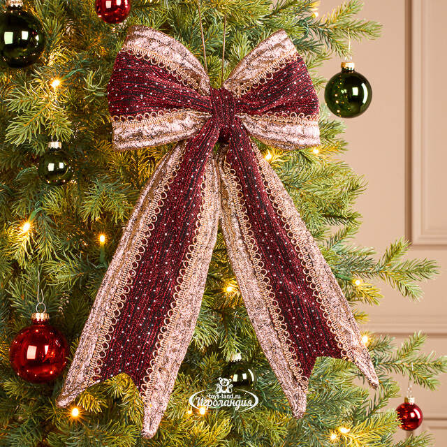 Бант на елку Aurelia 35*23 см Winter Deco