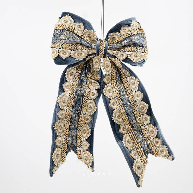 Бант на елку - Les Reves Bleus 45*32 см Winter Deco