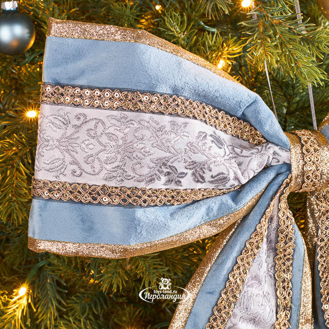 Бант на елку - Les Reves Bleus 45*38 см Winter Deco