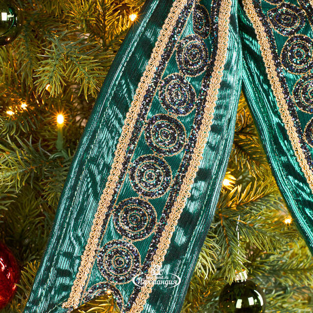 Бант на елку Smaragdine 40*23 см Winter Deco
