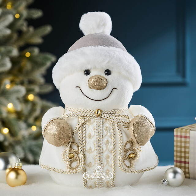 Новогодняя фигура Снеговик Невен - Frostaria 28 см Winter Deco