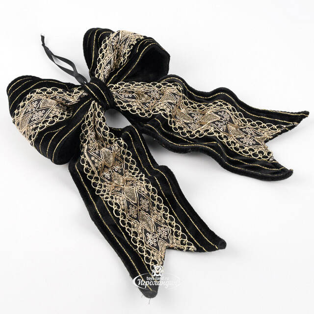 Бант на елку Velour de Minuit - Frostaria 40*23 см Winter Deco