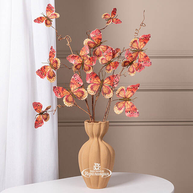 Декоративная ветка Butterfly Copper 94 см Edelman