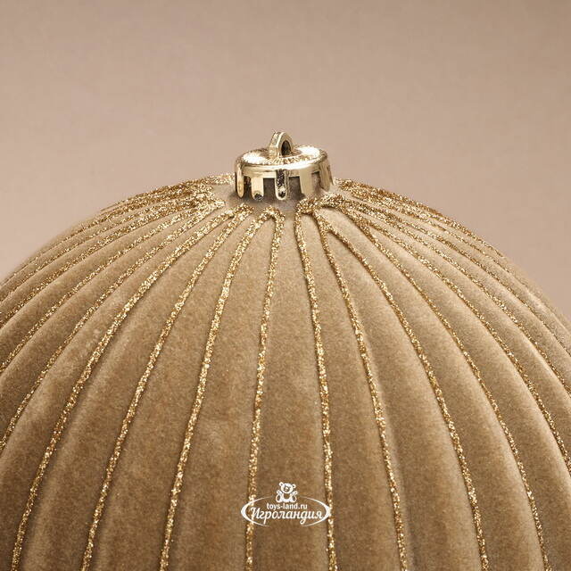 Бархатные елочные шары Соффичо: Французский Кашемир 20 см, 2 шт Winter Deco