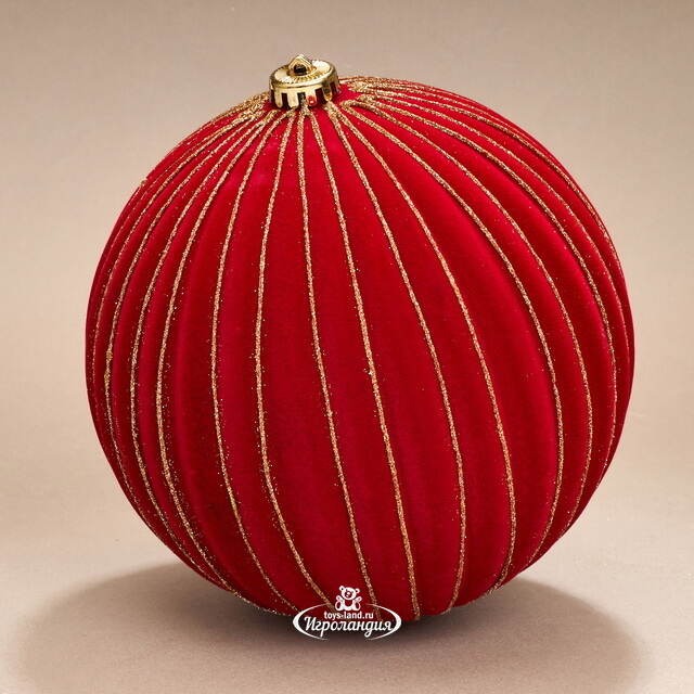 Бархатные елочные шары Соффичо: Флорентийская Роза 20 см, 2 шт Winter Deco