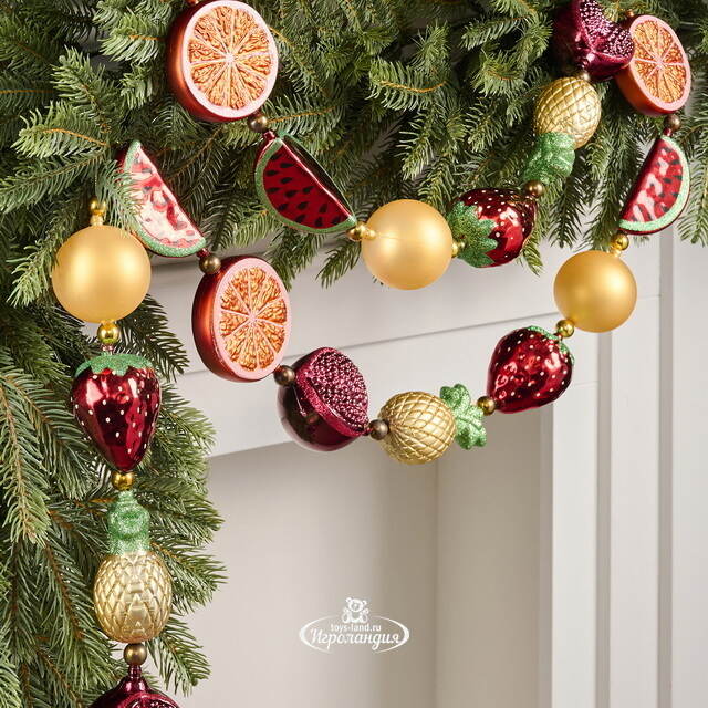 Бусы на елку Сочные Фрукты 200*9 см, пластик Winter Deco