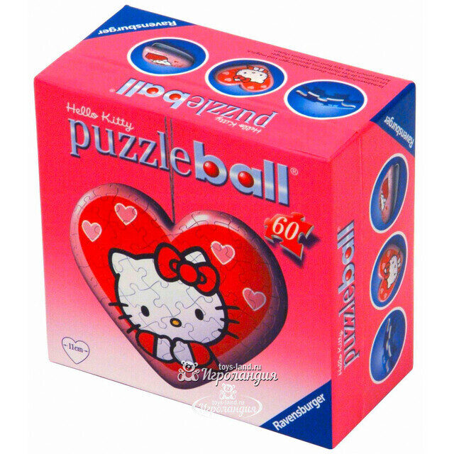 Пазл-сердце "Hello Kitty", 60 элементов Ravensburger