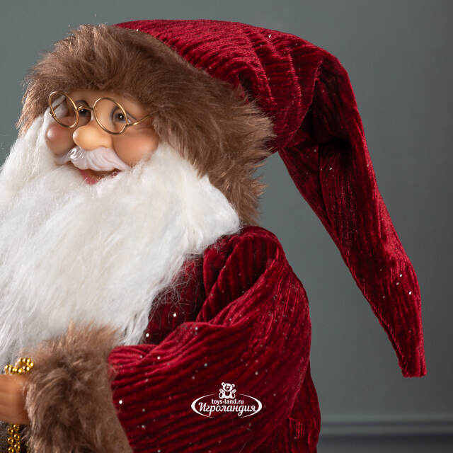 Новогодняя фигура Санта-Клаус с игрушками 47 см Edelman