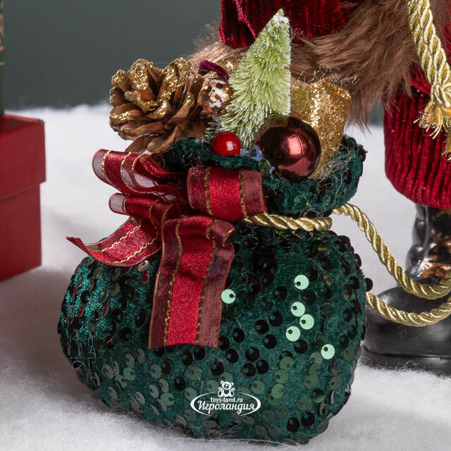 Новогодняя фигура Санта-Клаус с игрушками 47 см Edelman