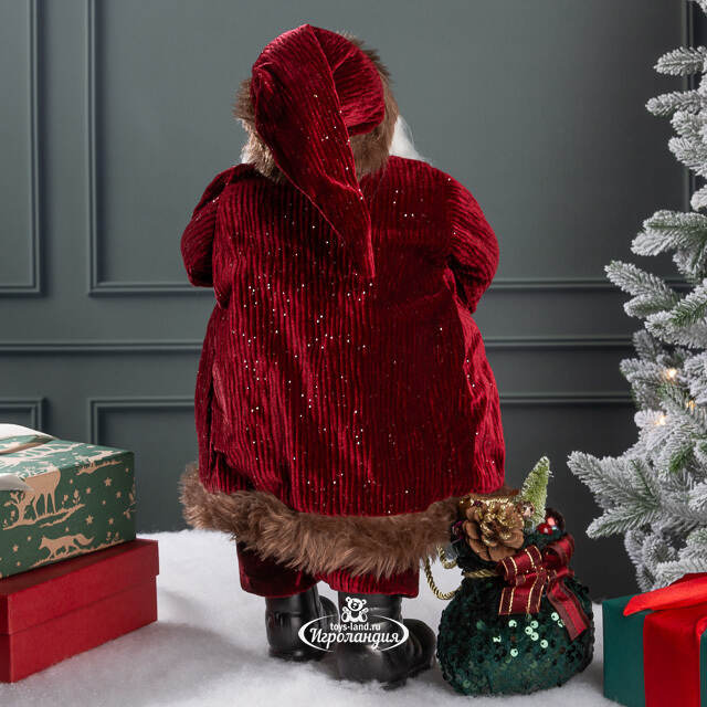 Новогодняя фигура Санта-Клаус с игрушками 47 см Edelman