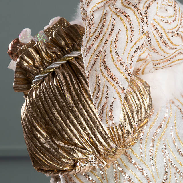 Новогодняя фигура Санта-Клаус с часами 47 см Edelman