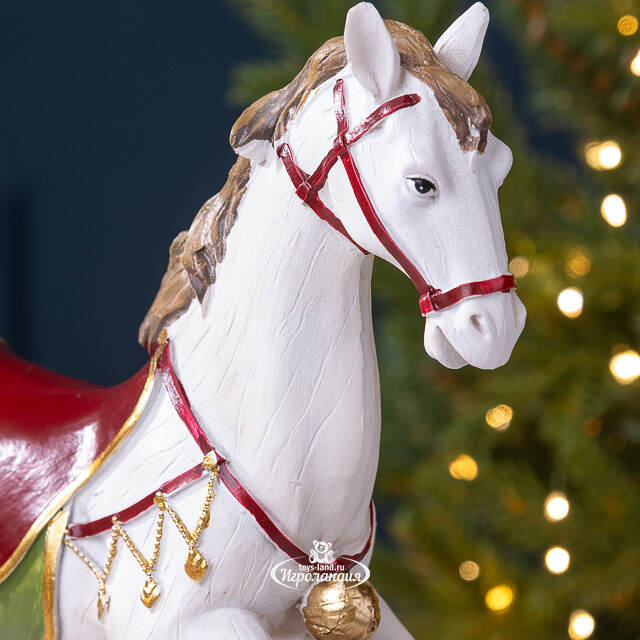 Новогодняя статуэтка Лошадка-качалка Alroy 30 см Edelman