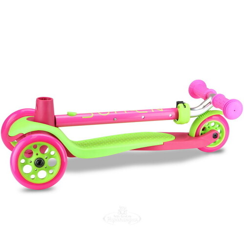 Трехколесный самокат для малышей Zing Mini, зелено-розовый, до 30 кг Zycom