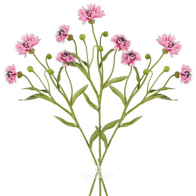 Искусственный букет Corn Flower 62 см розовый Edelman