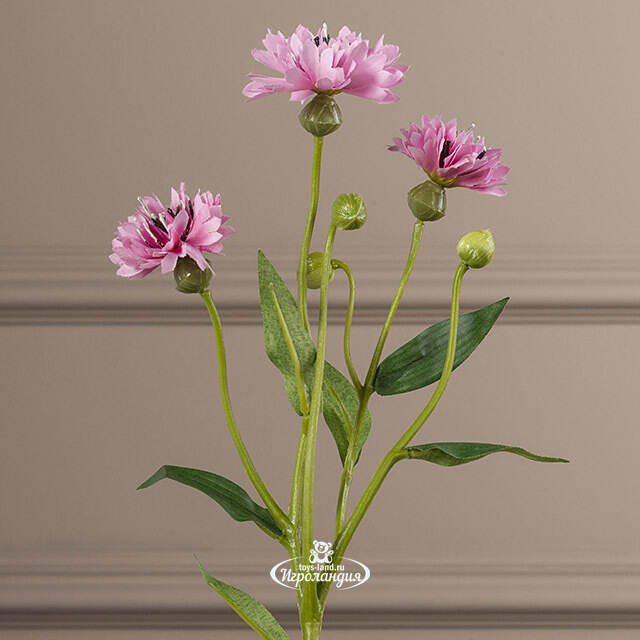 Искусственный букет Corn Flower 62 см розовый Edelman