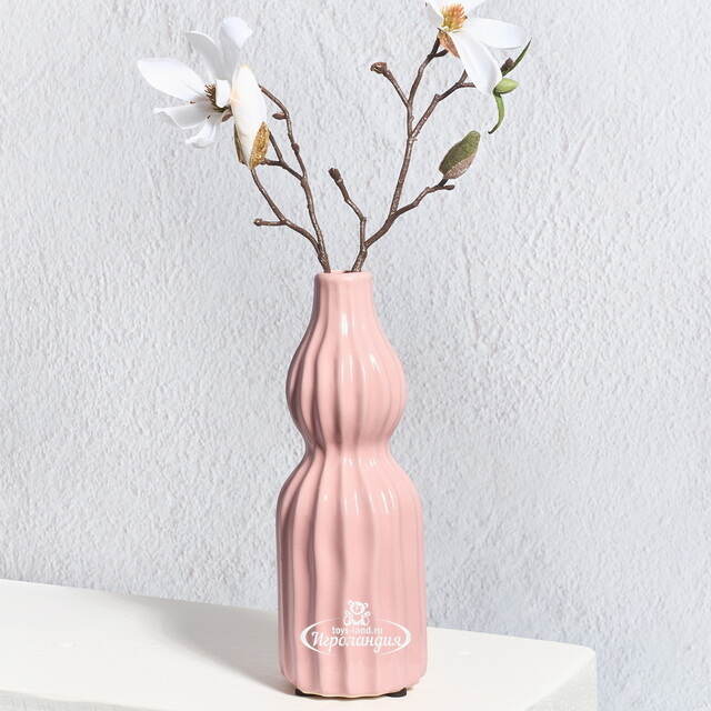 Керамическая ваза Сиракьюс 20 см розовая Edelman (Эдельман)