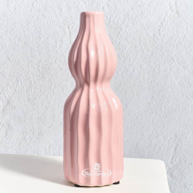 Керамическая ваза Сиракьюс 20 см розовая Edelman (Эдельман)