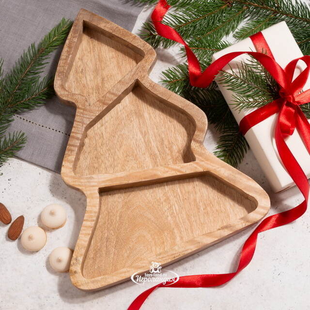 Менажница Елочка Джерси 28 см, дерево Edelman