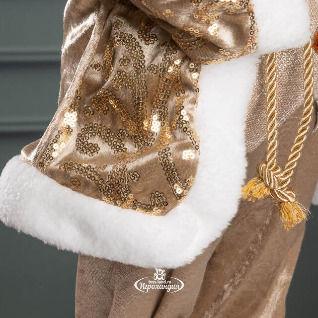 Новогодняя фигура Санта Клаус спешит на праздник 60 см  Edelman