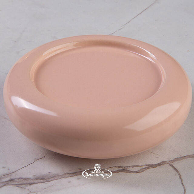 Подсвечник-блюдце Cuscino 11 см нежно-розовый Edelman