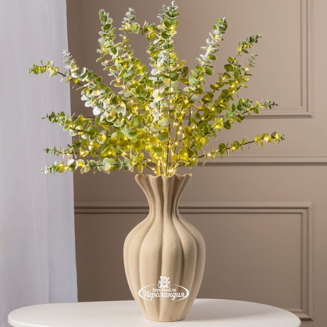 Набор светящихся веток Эвкалипт Callisia 90 см, 50 теплых белых LED ламп, 3 шт, IP44 Edelman