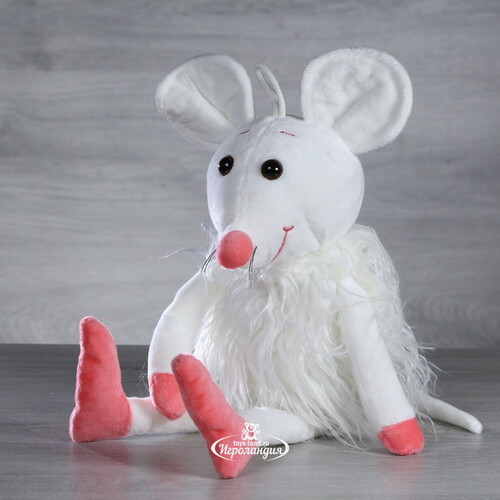 Мягкая игрушка Мышка Джулия - Королева вечеринки 19 см, белая Hit-Toys