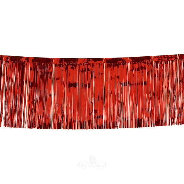 Новогодний Дождик Decoration 300*30 см красный Edelman