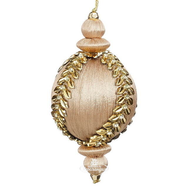 Винтажная елочная игрушка Royal - Golden Romance 8 см  Edelman