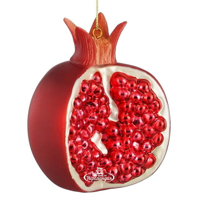 Стеклянная елочная игрушка Гранат Royal Fruit 10 см Edelman