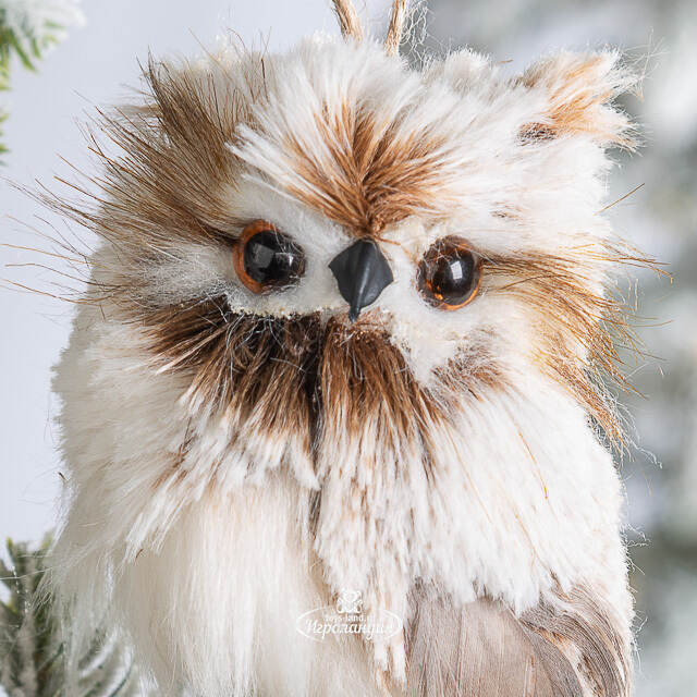 Елочная игрушка Сова Эрма 12 см Edelman