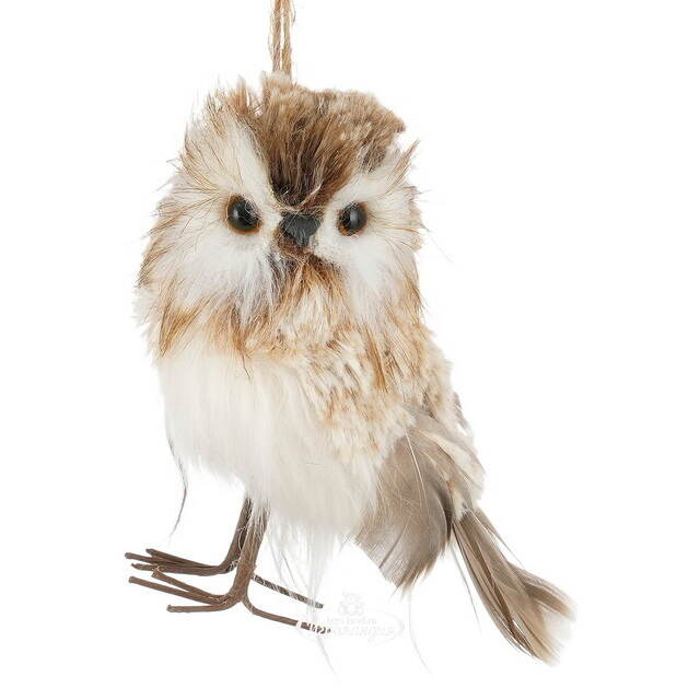 Елочная игрушка Сова Эрма 12 см Edelman