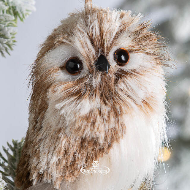 Елочная игрушка Сова Флорет 12 см Edelman