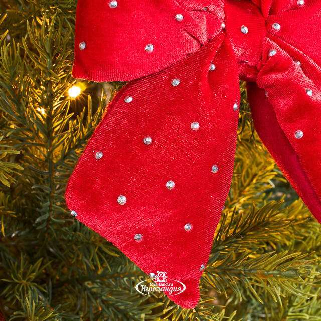 Бант на елку Bomont - Crystal Elegant 17*15 см алый Edelman