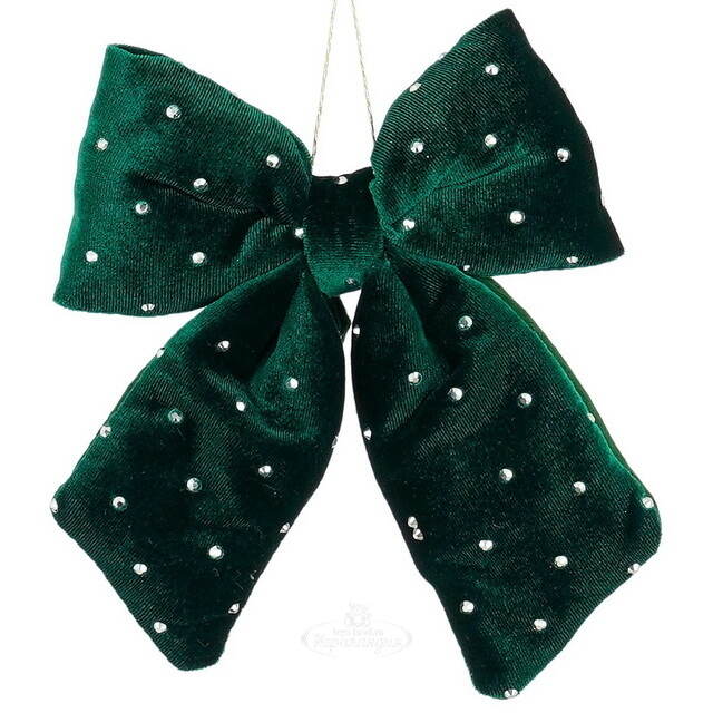 Декоративный бант Bomont - Crystal Elegant 17*15 см изумрудный Edelman