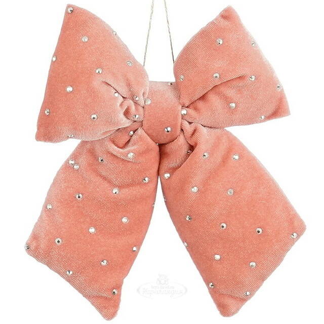 Бант на елку Bomont - Crystal Elegant 17*15 см пудровый Edelman