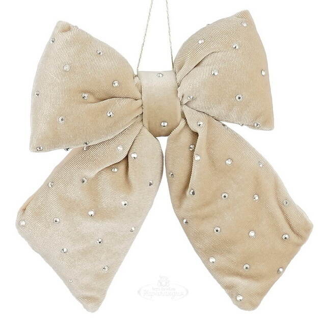 Бант на елку Bomont - Crystal Elegant 17*15 см кремовый Edelman