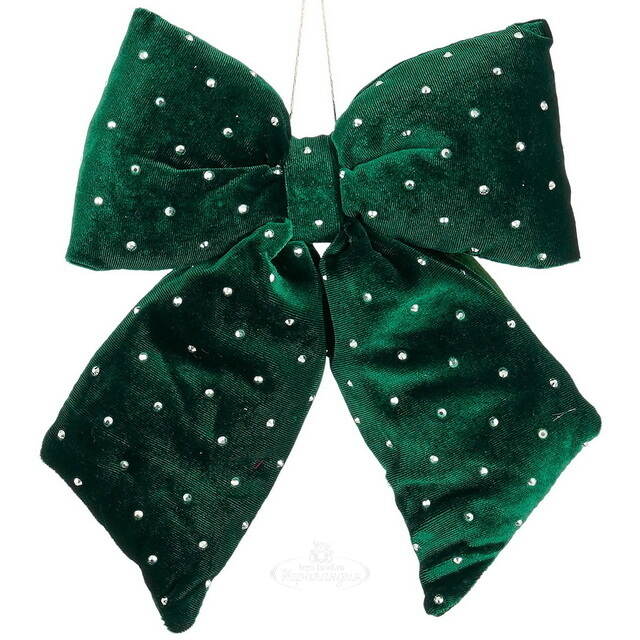 Бант на елку Bomont - Crystal Elegant 23*20 см изумрудный Edelman