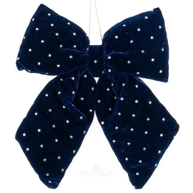 Бант на елку Bomont - Crystal Elegant 23*20 см синий Edelman