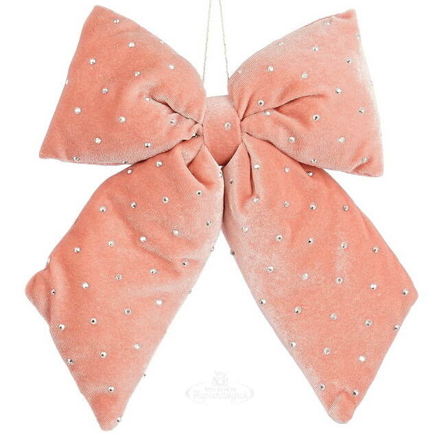 Бант на елку Bomont - Crystal Elegant 23*20 см пудровый Edelman