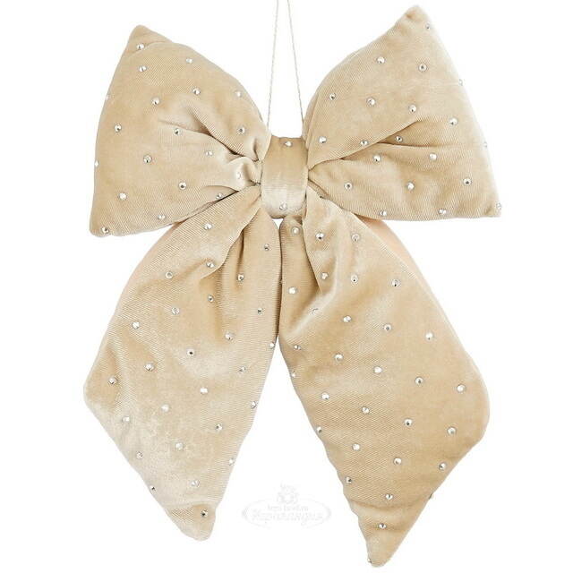 Бант на елку Bomont - Crystal Elegant 23*20 см кремовый Edelman