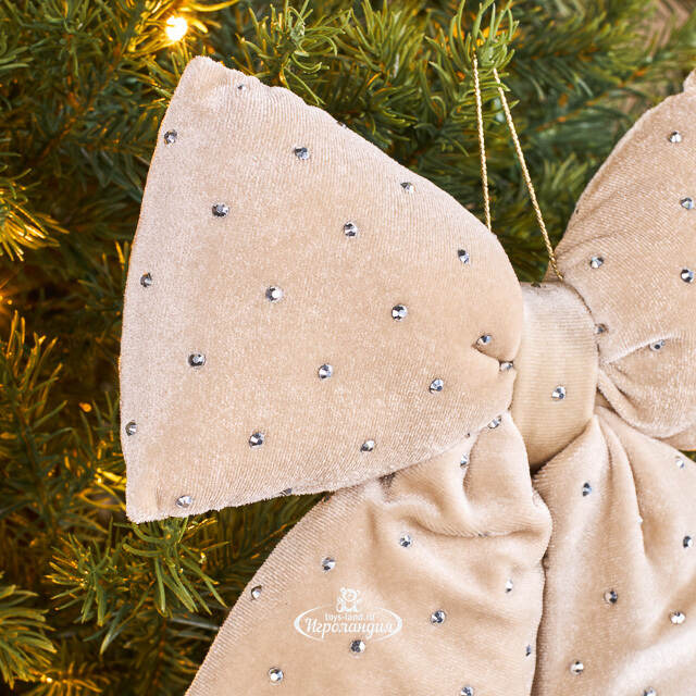 Бант на елку Bomont - Crystal Elegant 23*20 см кремовый Edelman