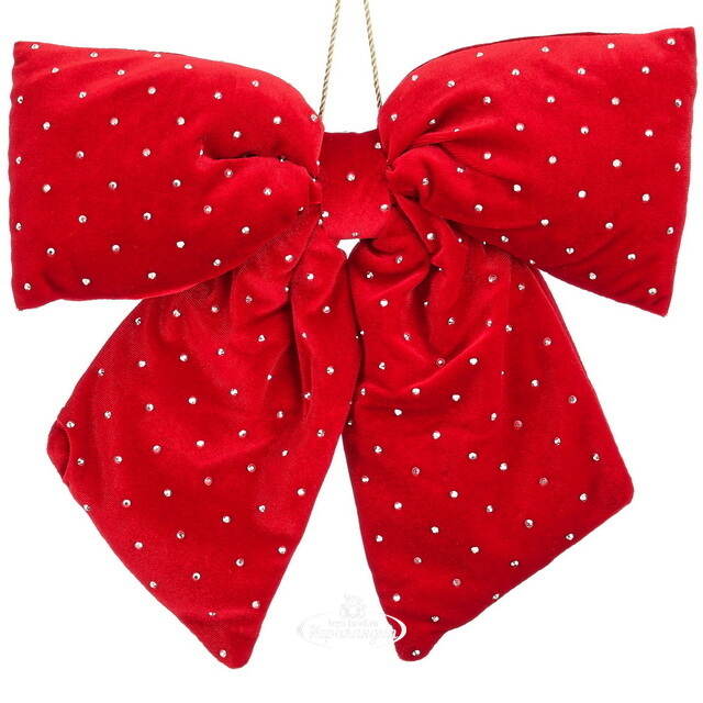 Бант на елку Bomont - Crystal Elegant 34*30 см алый Edelman