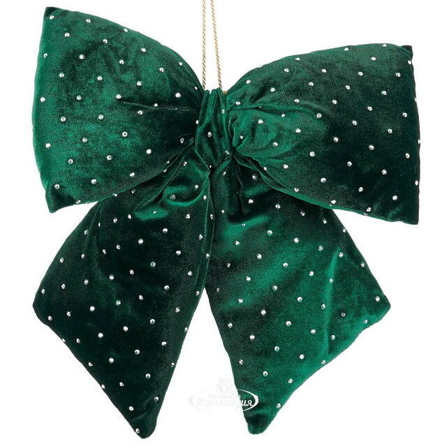 Бант на елку Bomont - Crystal Elegant 34*30 см изумрудный Edelman