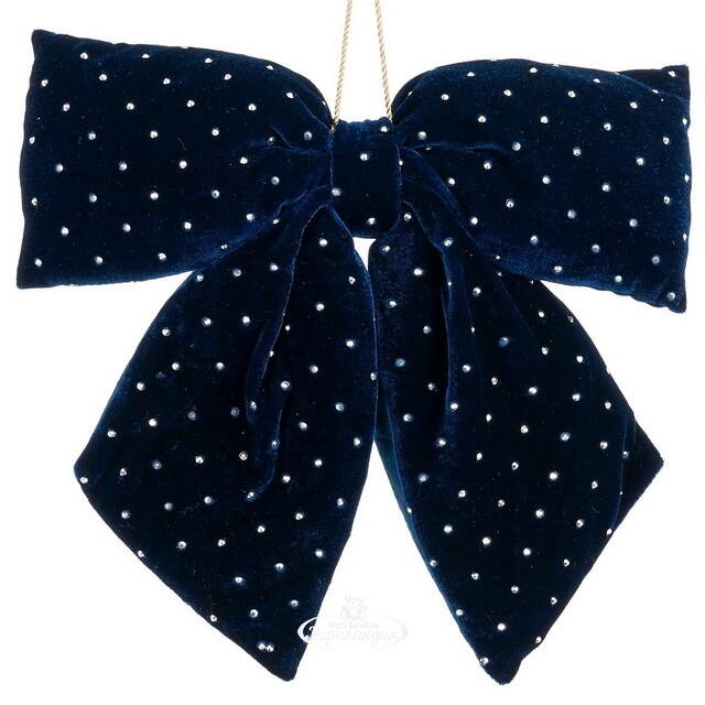 Бант на елку Bomont - Crystal Elegant 34*30 см синий Edelman