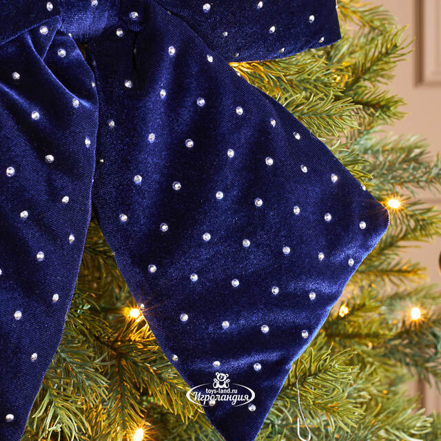 Бант на елку Bomont - Crystal Elegant 34*30 см синий Edelman