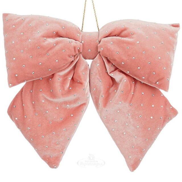 Бант на елку Bomont - Crystal Elegant 34*30 см пудровый Edelman