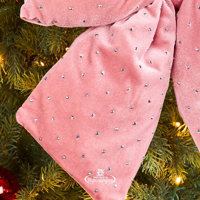 Бант на елку Bomont - Crystal Elegant 34*30 см пудровый Edelman