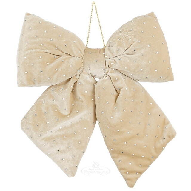 Бант на елку Bomont - Crystal Elegant 34*30 см кремовый Edelman